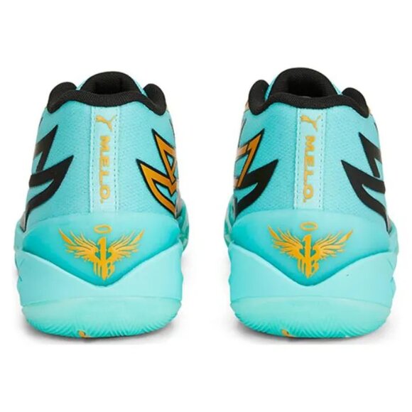 Puma LaMelo Ball MB.02 Honeycomb Electro Aqua Blue 377590-01 - Picture 2 of 6